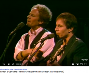 Feelin Groovy - Garkfunkel's arms folded