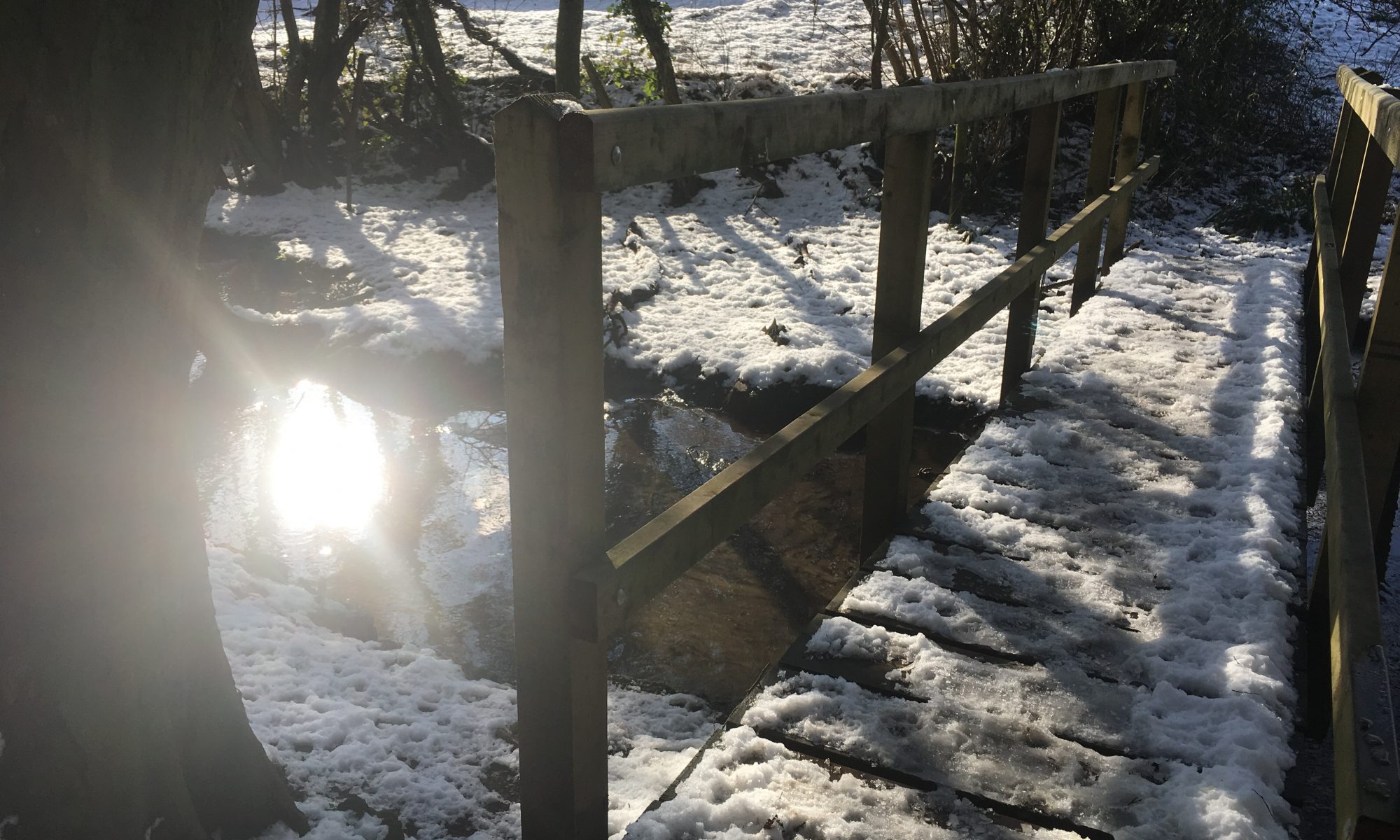 Snowy bridge by AT