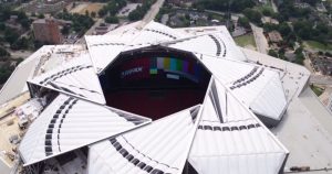 Mercedes Benz Atlanta Stadium aperture roof