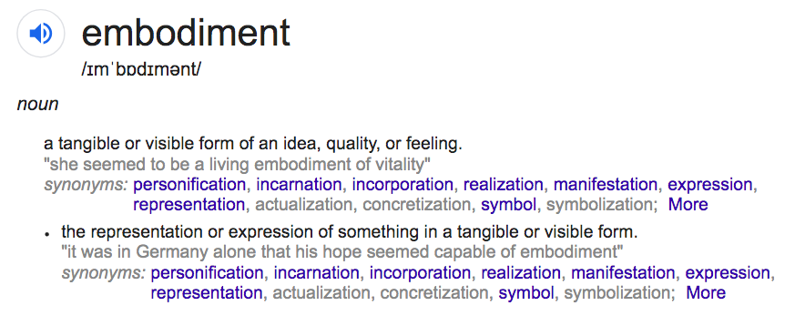 Embodiment definition