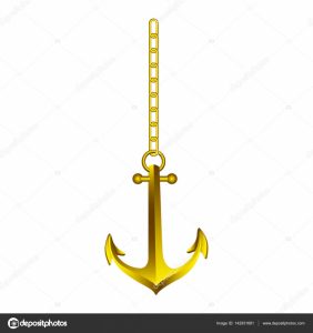 Anchor with a chain