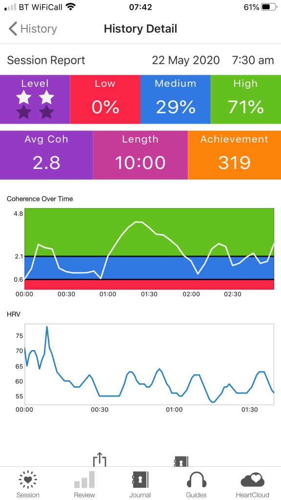 Screen shot of hearth math app