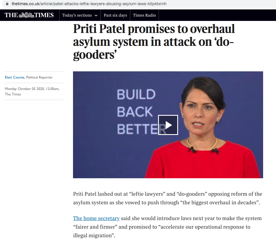 Priti Patel on 'Do-Gooders'
